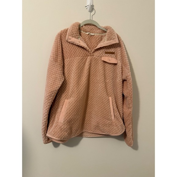 Simply Southern Women Size XL Fleece Pullover Mock Neck Jacket Soft 1/4 Snap - Picture 1 of 6